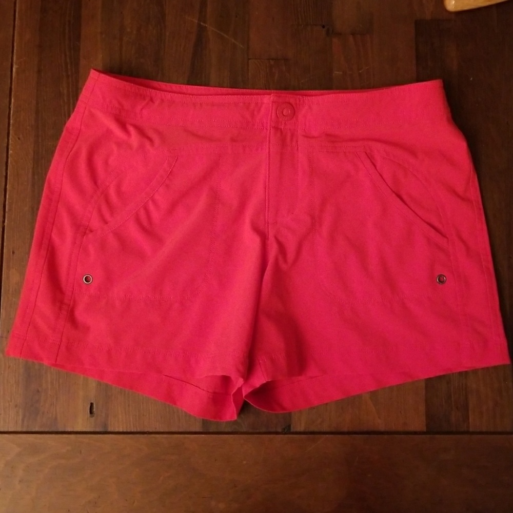 Athleta costa shorts neon orange